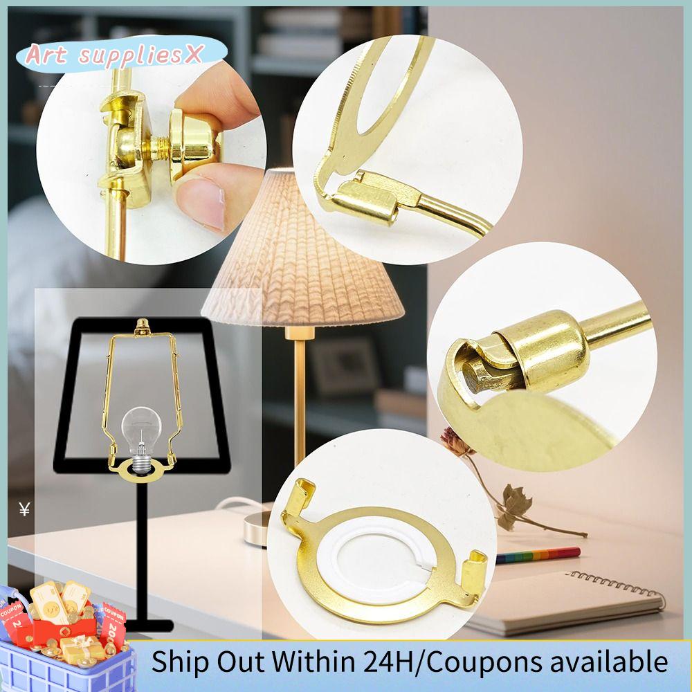 ART SUPPLIESX Bộ điều chỉnh Bộ đèn Harp Tiêu chuẩn Phổ quát Giá đỡ bóng râm Trang trí Tự làm Giá đỡ đèn Đèn bàn