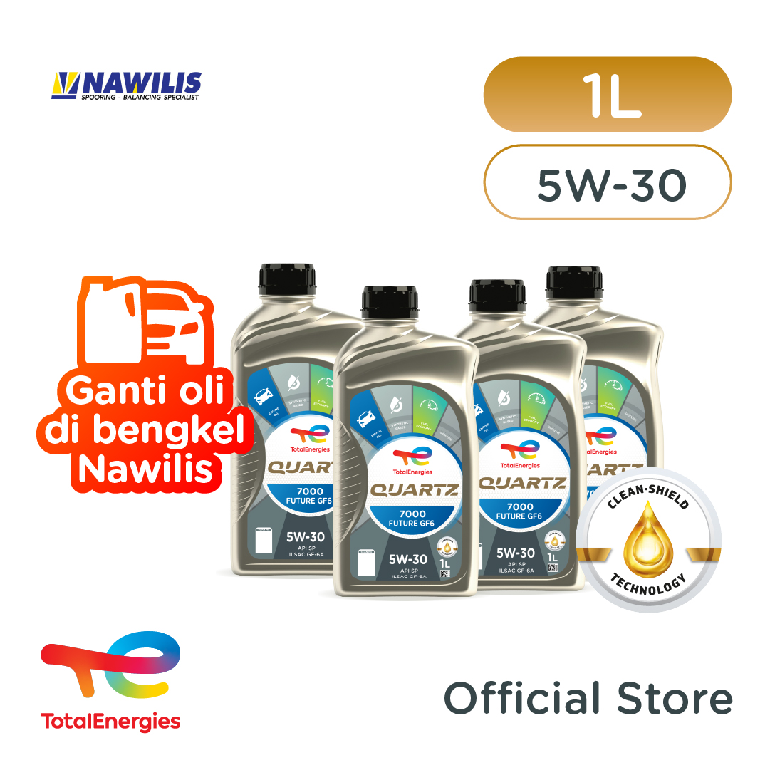 Totalenergies Change Oil at Workshop Quartz 7000 Future Gf-6 5W-30 1L X4 Harga 800,000 rupiah*Gratis Ongkir