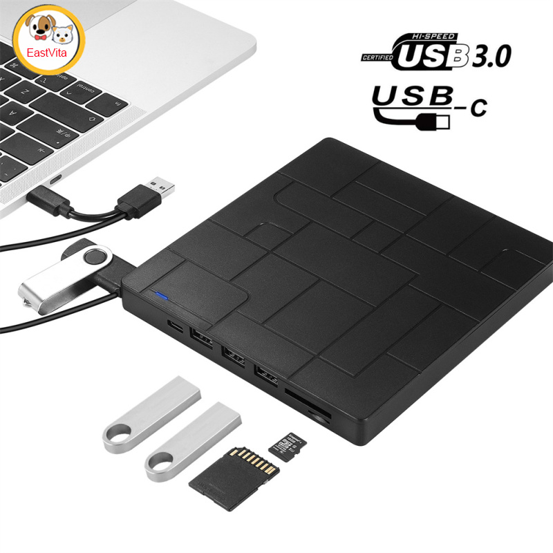 Usb 3.0 Multi-functional Card Insert Optical Drive Recorder Mobile Optical Drive External Computer Dvd Reader