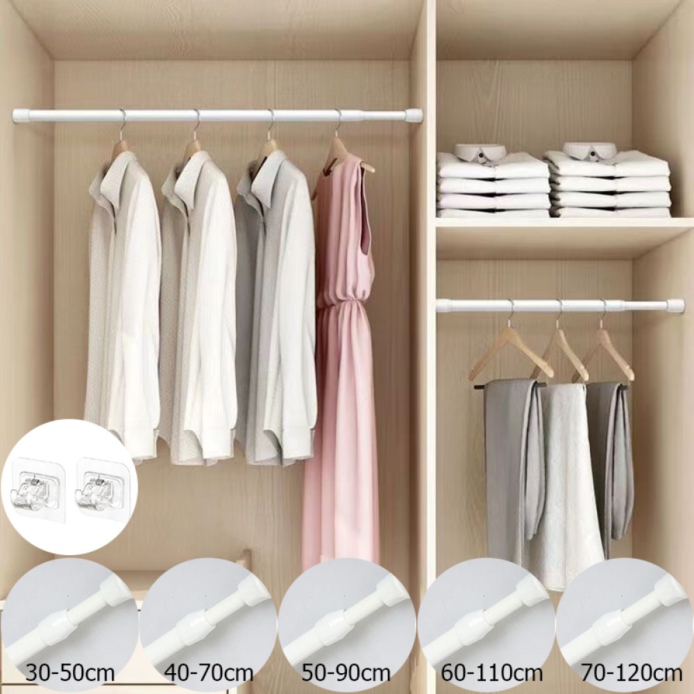 Dễ Sử Dụng Thanh Treo Rèm Có Thể Thu Vào Không Cần Đục Lỗ Thanh Treo Rèm Tắm Đa Năng Thanh Treo Quần Áo Thanh Treo Nhà Bếp Thanh Treo Tủ Quần Áo 🔥lzb038🔥