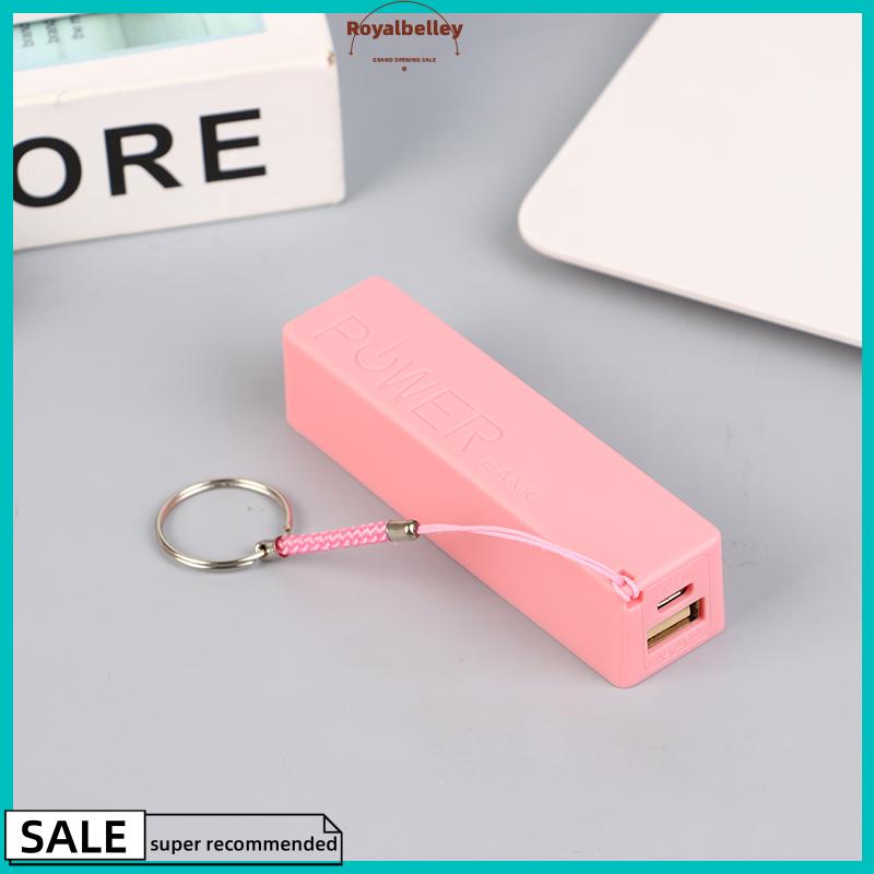 【ROYALBELLEY】 Điện thoại di động ngân hàng sạc pin gói cho trường hợp tự làm hộp Protable đầy màu sắc stroage hộp