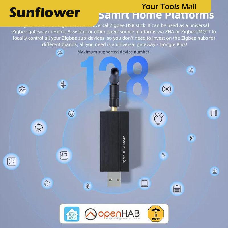 🎈🎄【Special price】Sun Zigbee 3.0 USB dongle phổ mã nguồn mở không dây hub có thể tháo rời ăng-ten cho