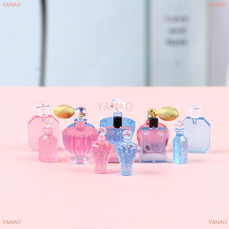 YANAO 1 Bộ mô hình nước hoa thu nhỏ Nhà búp bê 1:12 đồ chơi trang trí nhà tắm phòng ngủ