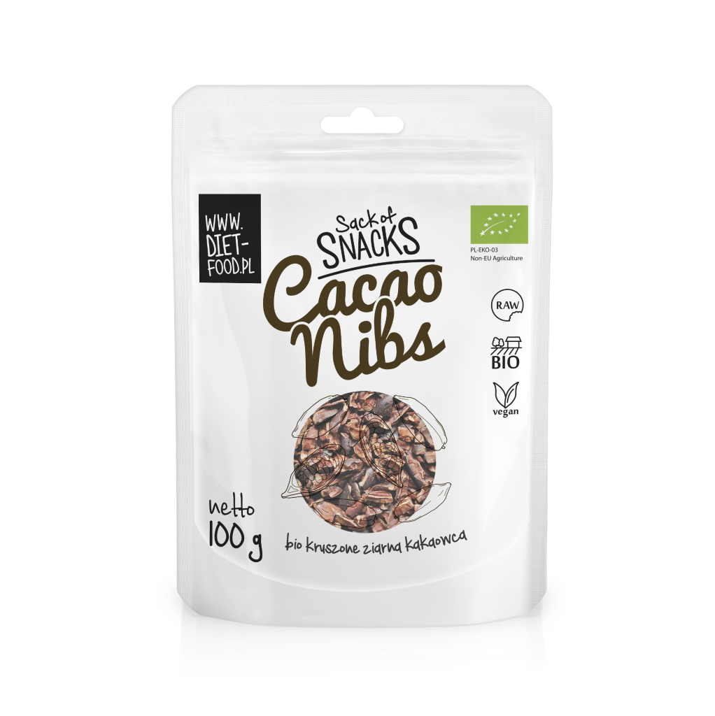 Hạt Cacao ngòi Cacao nibs hữu cơ Diet Food 100g phỐ thẢo mỘc