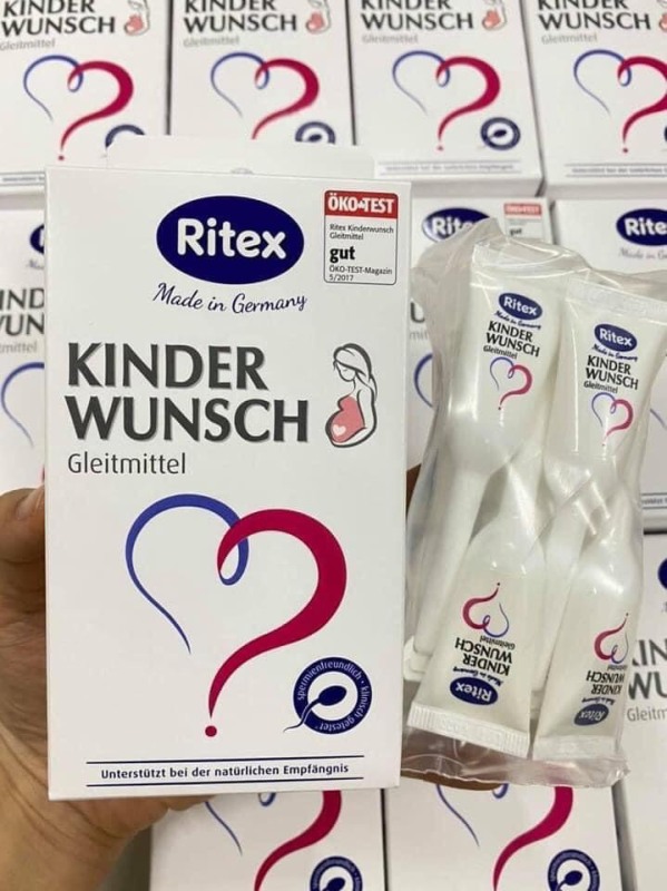 Gel Ritex Kinderwunsch hỗ trợ thụ thai (bán lẻ ống hoặc hộp)-- Đức