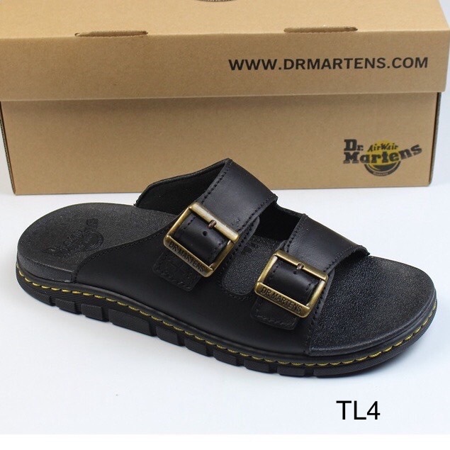 Dép quai ngang doctor martens thái lan da bò cao cấp đế cao 3cm full hộp