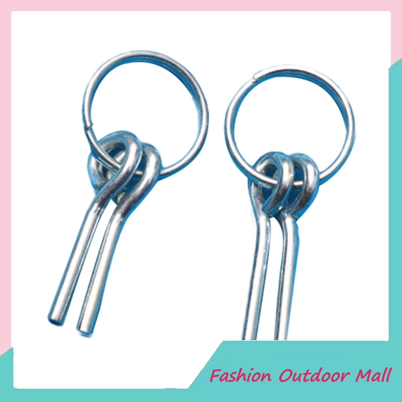 2PCS Awning Tent Poles Rings with 2 Pins for Outdoor Camping Hiking Travel ราคา 16 บาท*ส่งฟรี