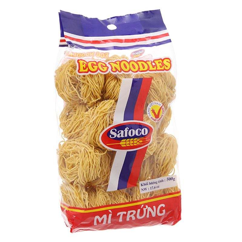 SAFOCO -- Mì VÀNG 500g -- MÌ TRỨNG ĐẶC BIỆT Egg Noodles