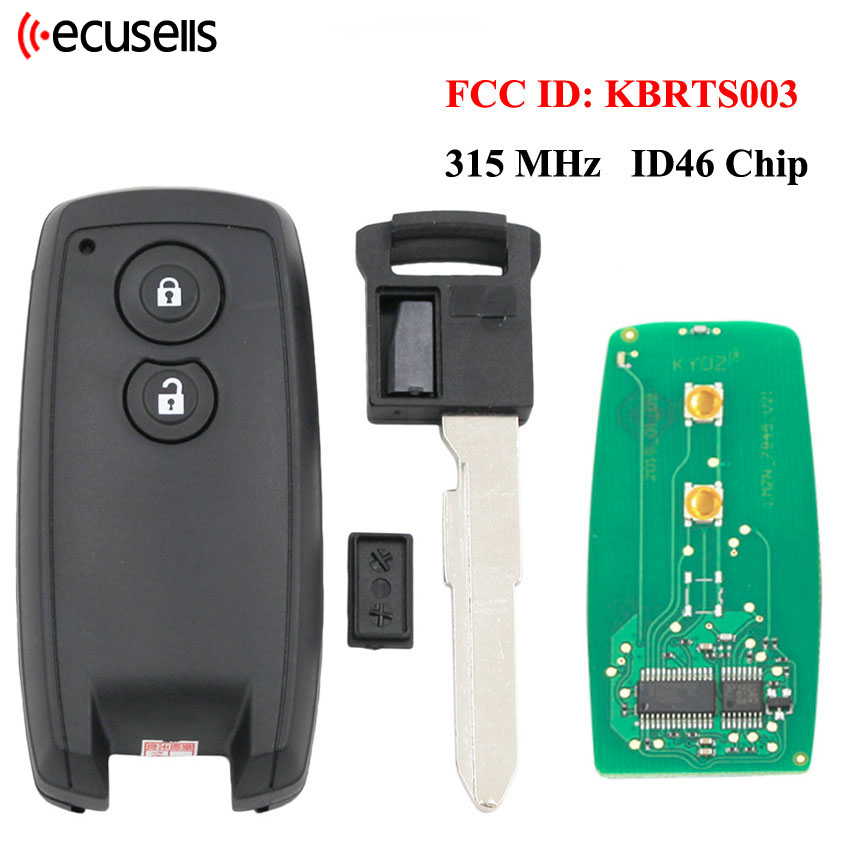 Remote Car Key Fob For Suzuki SX4 2007–2015 – 315MHz 2B Button TS004 Uncut