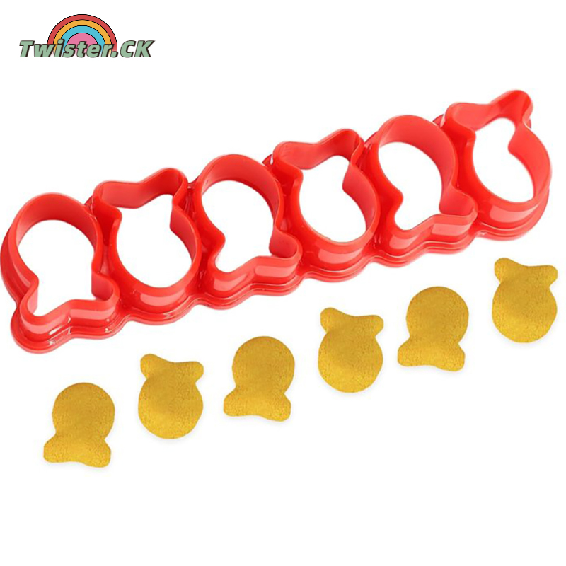 Mini Gold Fish Cracker Cutter Set, Goldfish Cracker Plastic Fish Cutters, Multi 6 Molds In 1, Fish Cracker Cookie Cutters, For Kids Baked Fish-Shaped Bread Cookies Maker ราคา 35 บาท*ส่งฟรี