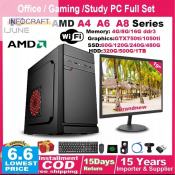 Gaming Desktop PC Set with AMD Processor - Full Set