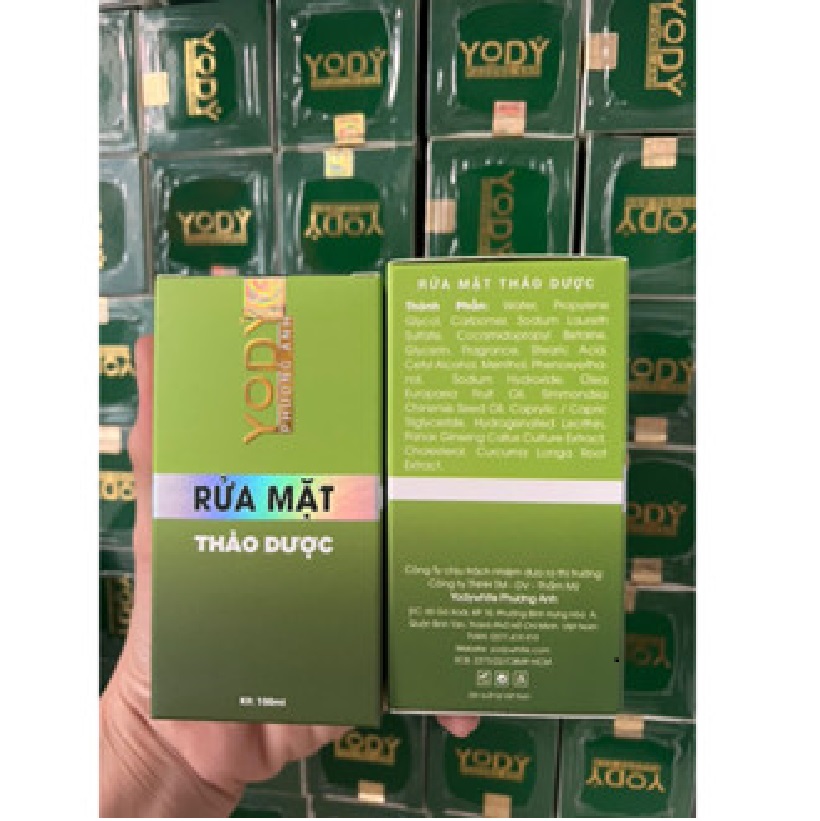 Bột rửa mặt thảo dược Yody White Phương Anh
