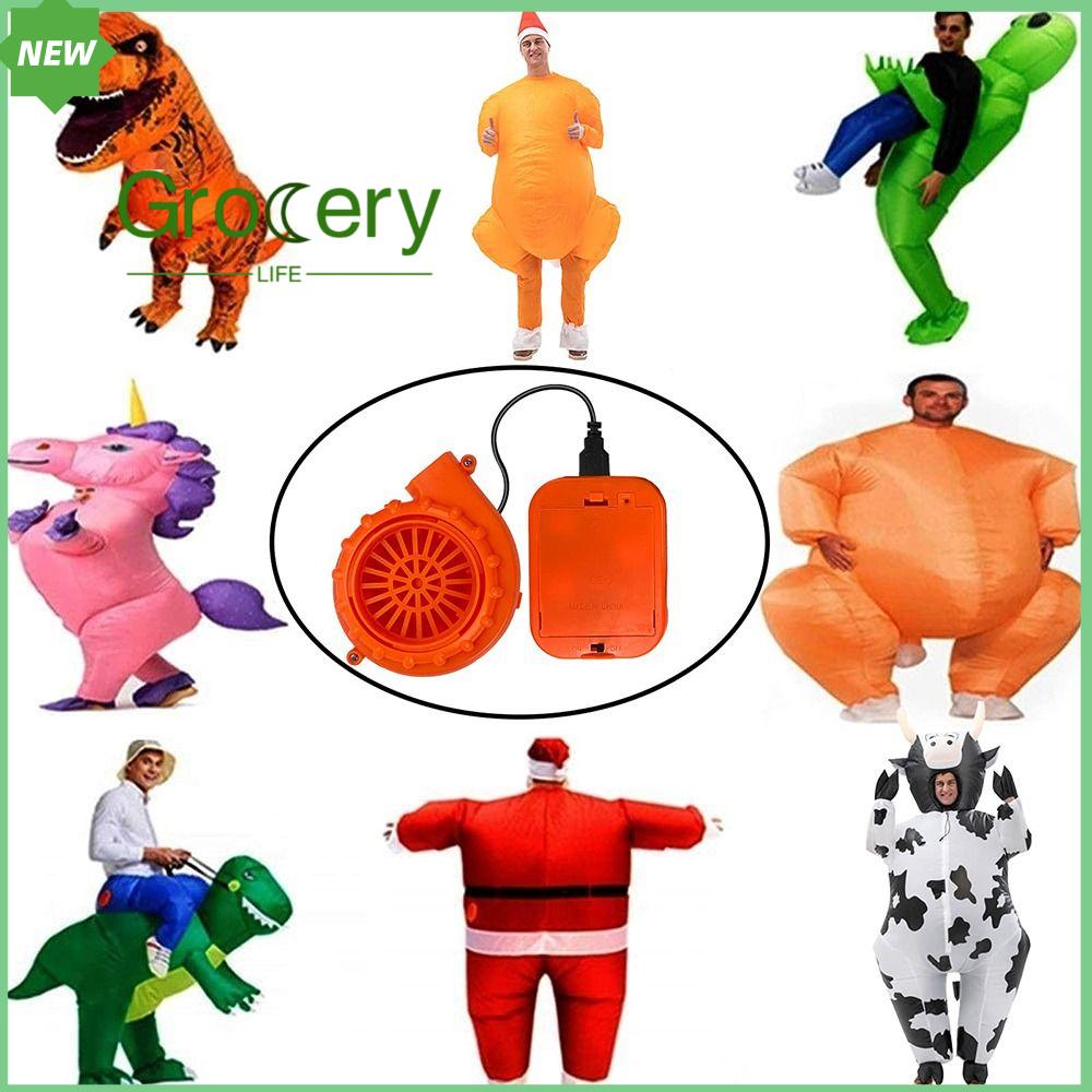 GROCERY LIFE Chạy bằng pin Quạt trang phục Uống được Mini Máy thổi khí bơm hơi Phụ kiện Phổ thông Quạt thổi
