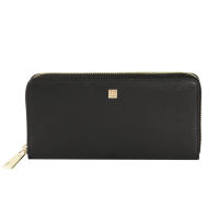 Guy Laroche กระเป๋าสตางค์ผู้หญิง กระเป๋าหนัง ซิปรอบยาว สีดำ รุ่น AGP0863ZS6BLL