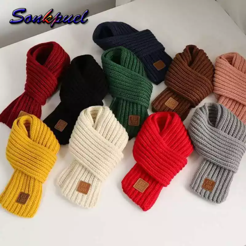Sonkpuel Trẻ Em Khăn bé trai bé gái trẻ em Mùa Đông khăn choàng ấm Phụ Nữ khăn choàng đan Khăn Trẻ Em cổ áo giữ ấm Phụ Kiện Giá Rẻ Cha Mẹ