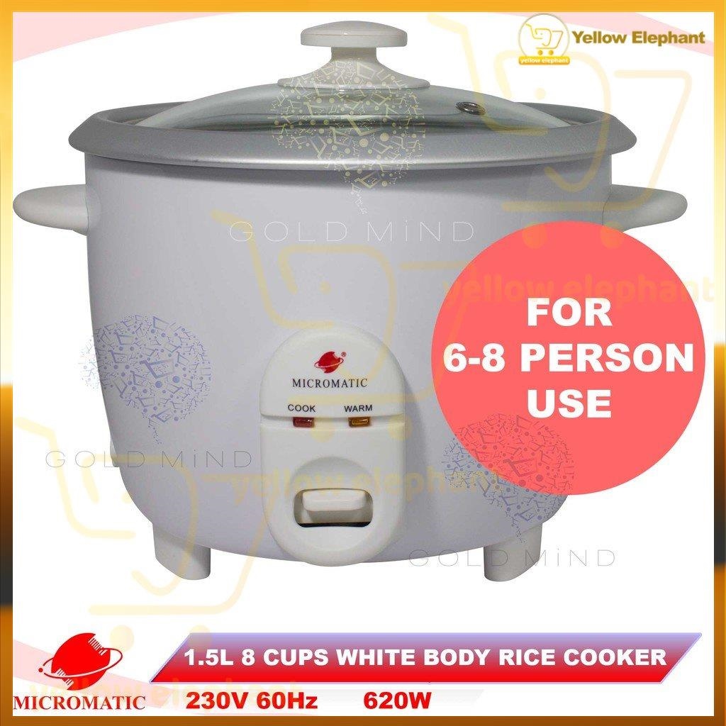 Asahi 1.5l Rice Cooker (500w) Yellow Elephant Everyday Low Price