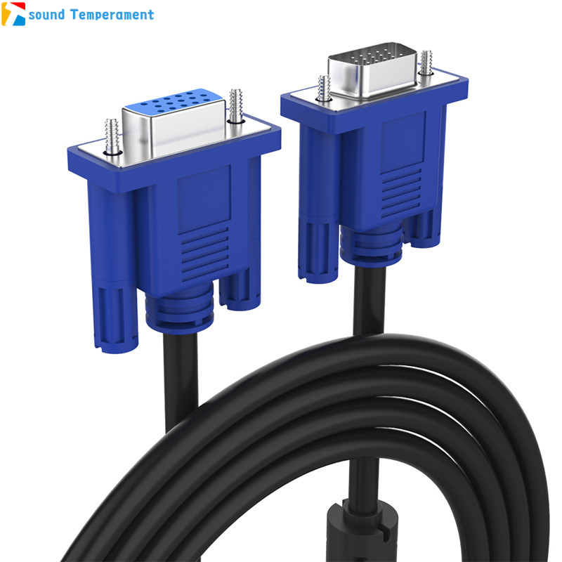 Cáp Nối Dài VGA 1.5M 3M 5M, Đầu Nối Chuyển Đổi VGA 3 + 5 Đực Sang Cái 1080P Cho Màn Hình Máy Chiếu Máy Tính HDTV Visualizer Chiều Dài (M):1.5M