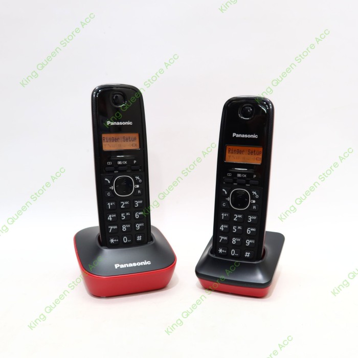 TELEPON WIRELESS PANASONIC KX-TG1612 (2 HANDSET) - HITAM Harga  1,107,000 Ringgit*Penghantaran Percuma