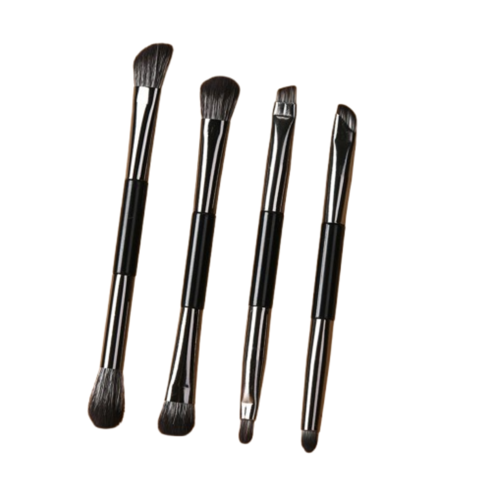 SHOP 1585 Bút chì kẻ lông mày Bộ Cọ phấn mắt Cọ kẻ mắt Hai đầu Bộ cọ trang điểm du lịch Dụng cụ trang điểm Di động Bộ cọ trang điểm Cô Gái - 6
