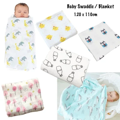 Cotton Muslin Baby Swaddle