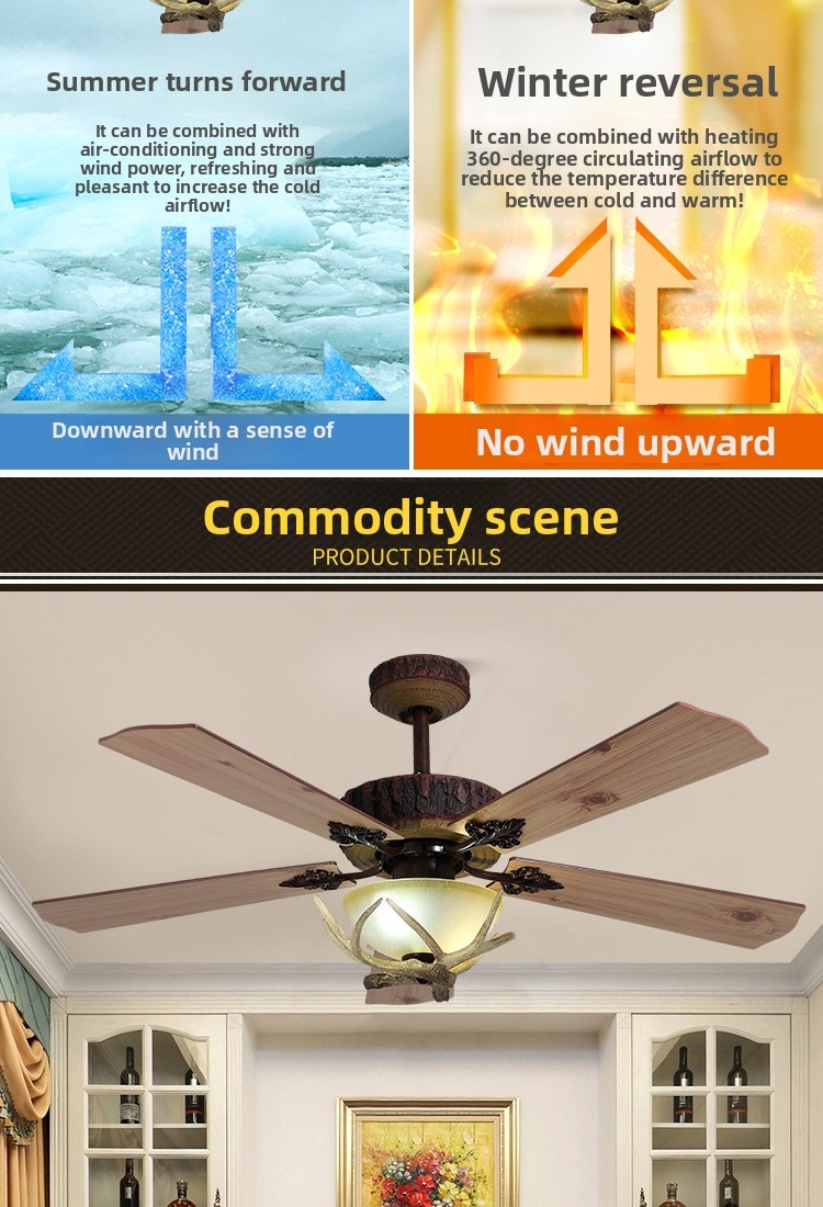 Solid wood fan light 2_06