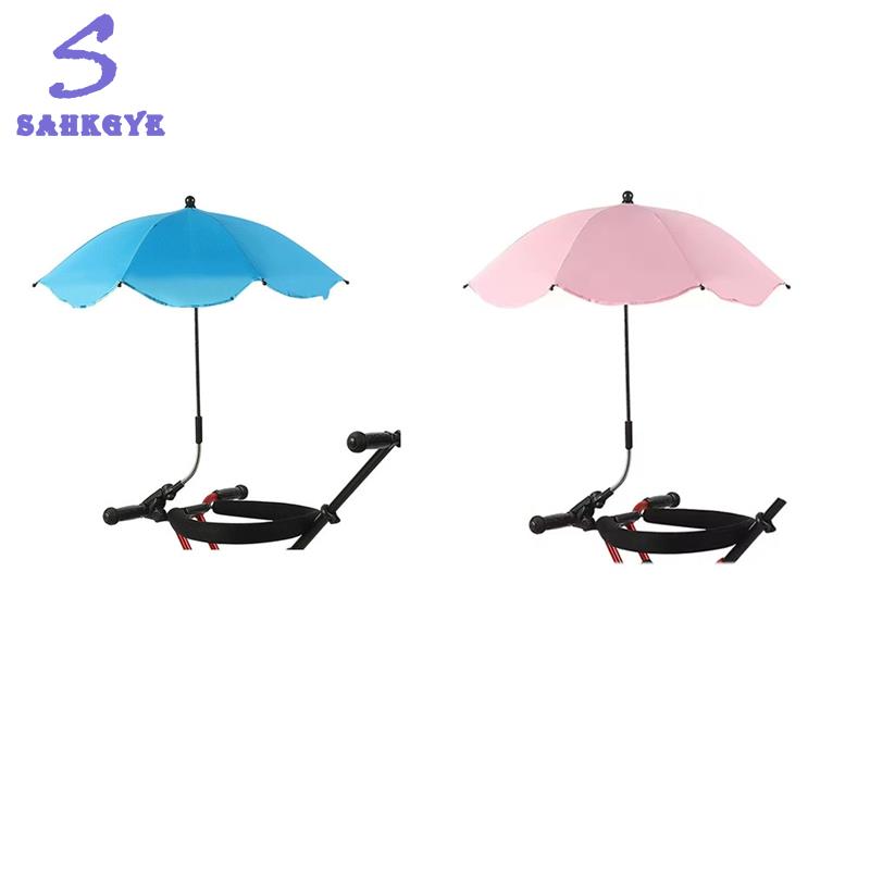 Universal Baby Car Pram Umbrella Adjustable Shade Umbrella Uv Sunshade for Stroller Accessories Sun Visor ราคา 408 บาท*ส่งฟรี