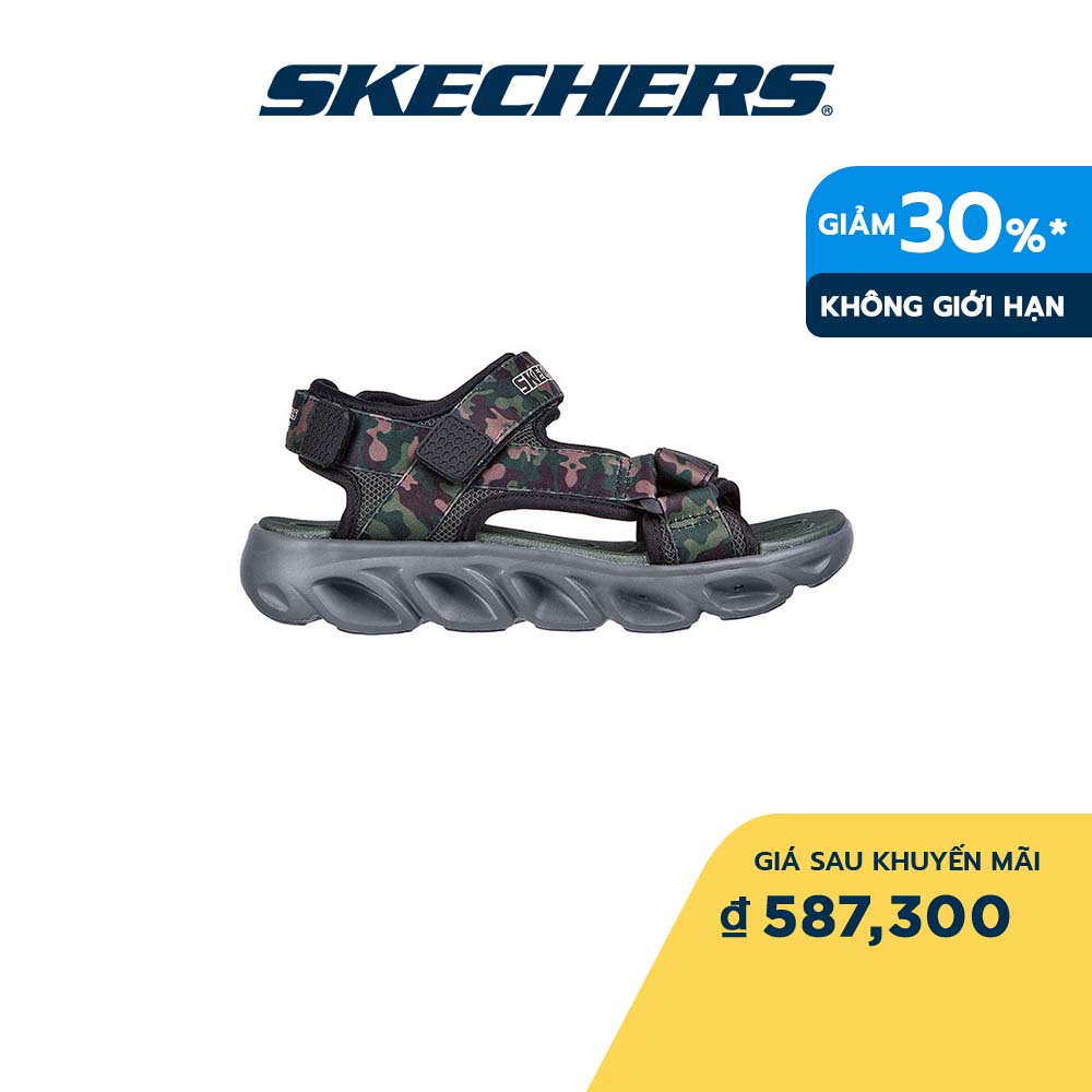Skechers Bé Trai Dép Xăng Đan Thường Ngày S-Lights Hypno-Splash Sun Breaks - 400077L-BKOL