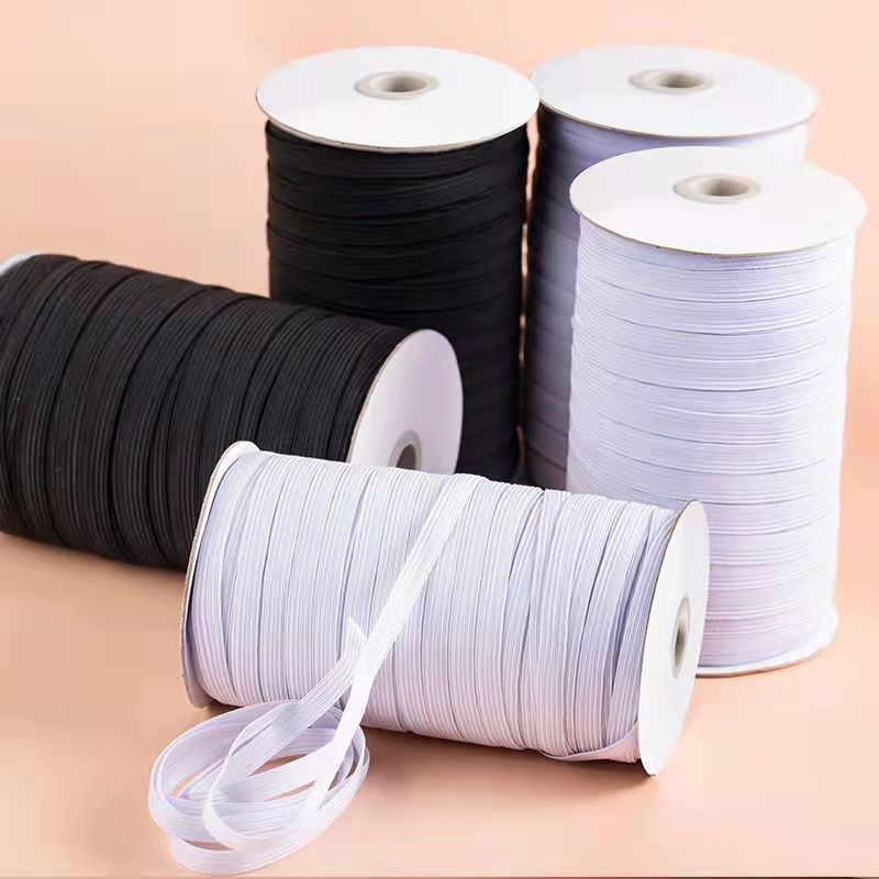 White Garter Per Yard Braided Garter 10mBlack White Elastic Band Garter Available Durable Elasticity Laundry & Garment Care Parts & Accessories