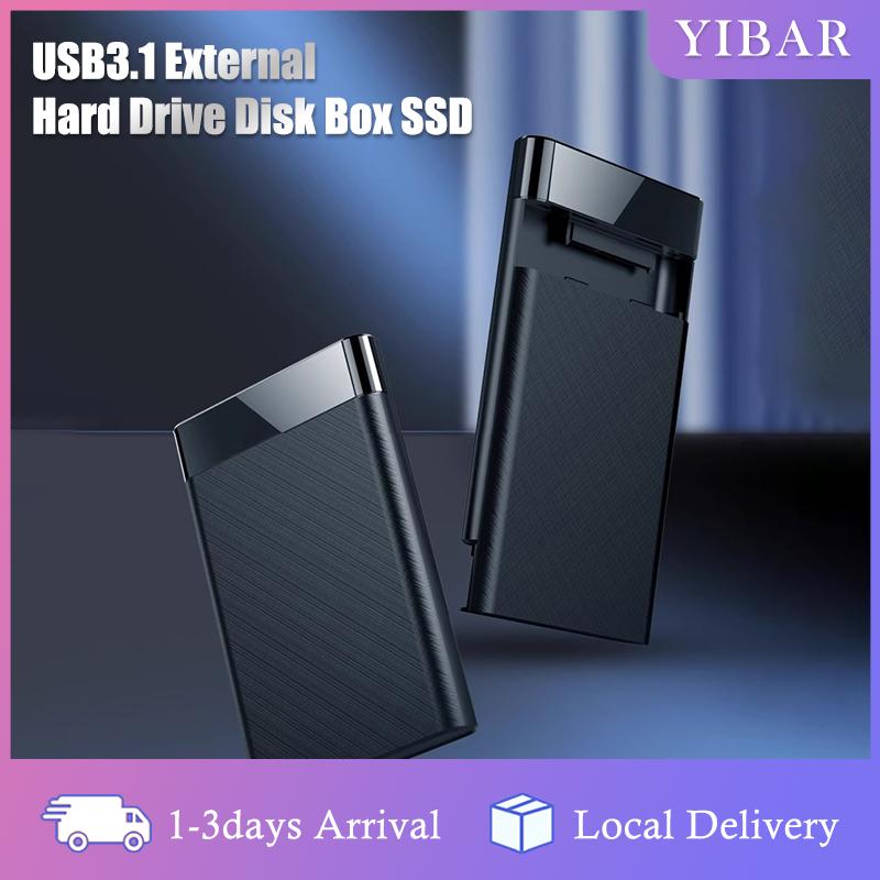 【YIBAR】 2.5 inch USB 3.1 2.0 loại C HDD bao vây SATA SSD trường hợp ổ cứng cho máy tính xách tay trạng thái rắn hoặc cơ khí bên ngoài hộp đĩa cứng