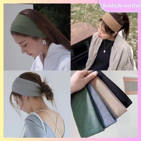 Korean tyle Fashion Running Headband Women‘s Sports Casual Stretchy Soft Headband Gym Exercise band