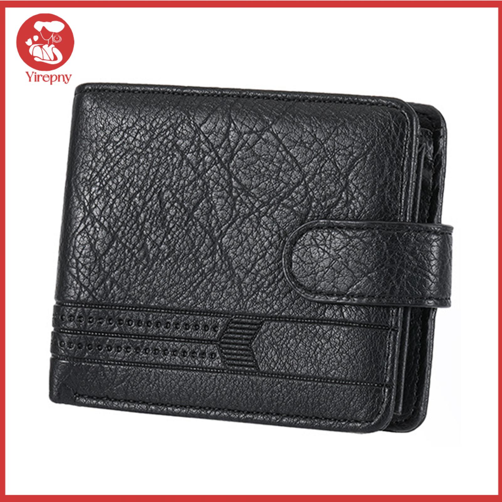 อุปกรณ์ไอทีและแก็ดเจ็ต Yirepny กระเป๋าสตางค์ทรงสลิมสำหรับผู้ชาย Men Id Card Wallet Men's Minimalist Wallet with Multiple Card Slots Id Window Coin Pocket – Slim Travel Daily Use Card Holder ราคา 152 บาท*ส่งฟรี