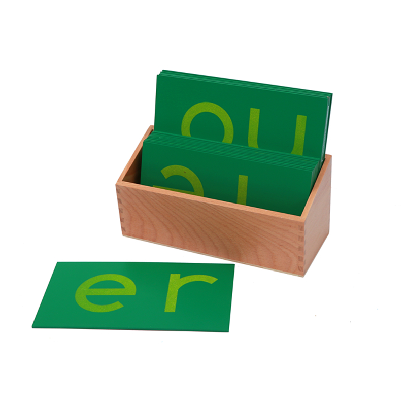 Giấy nhám đôi chữ cái Montessori trường hợp thấp hơn Bảng chữ cái trẻ em Ngôn Ngữ Học tập tài nguyên giáo dục mầm non