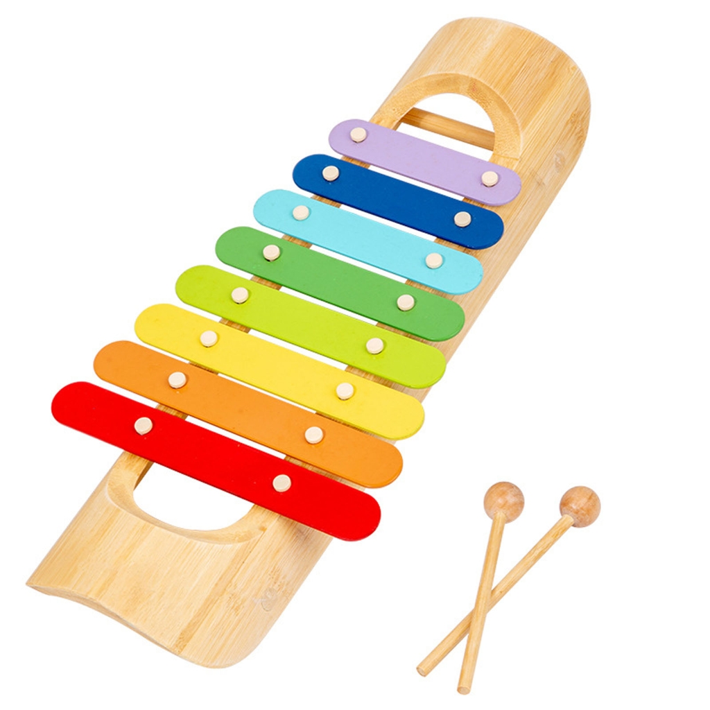 Xylophone cho bé gỗ Xylophone với 2 mallets Giáo Dục & học mầm non