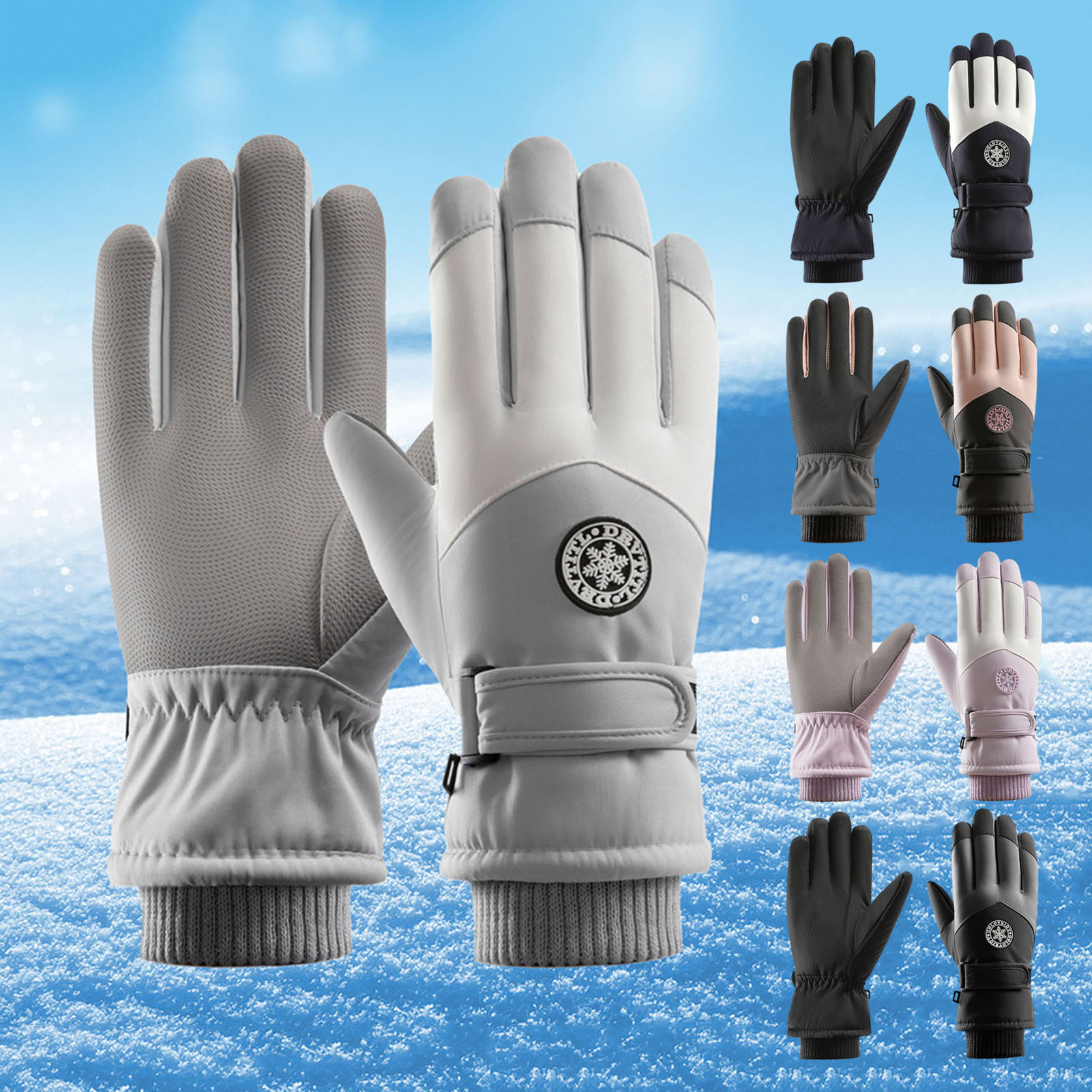 Ralapu Elastic Stretch Gloves Temperature Locking Gloves Unisex Windproof
