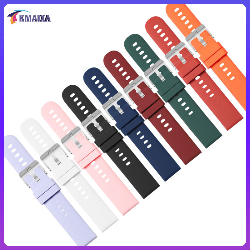  Dây đeo tháo nhanh 20mm 22mm cho Samsung Galaxy xem FE 7 6 5 4 40mm 44mm 6 4 cổ điển 42mm 46mm 43mm 47mm thể thao cao su silicon dây đeo vòng tay phụ kiện tali mứt tangan smartwatch cho đồng hồ Huawei GT 5 42 46mm Đồng hồ Redmi 5 hoạt động Amazfit Garmin  