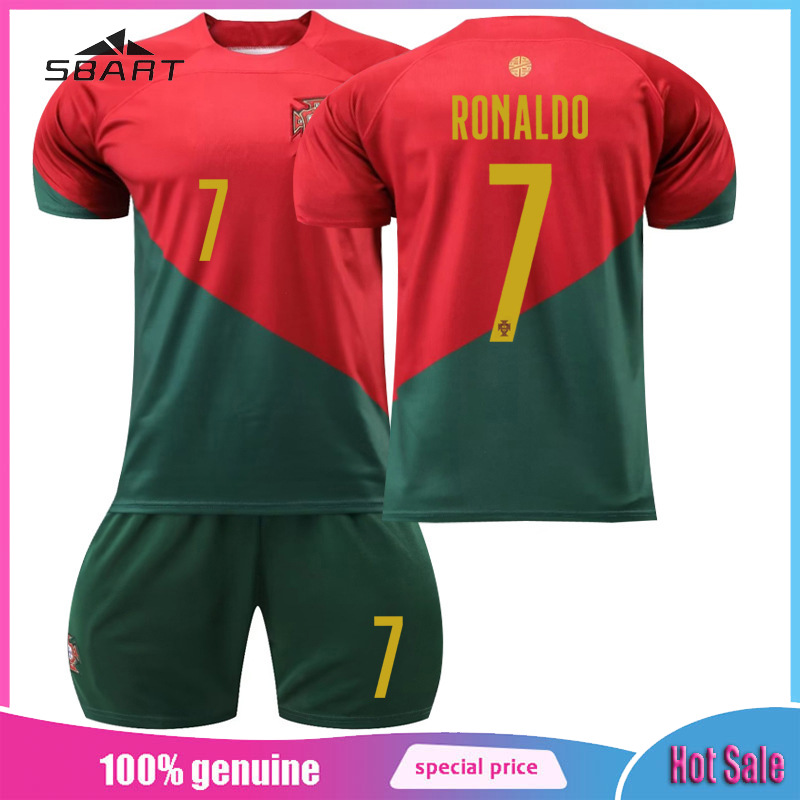 SBART Portugal World Cup nhà Bộ Bóng Đá Kích thước 7 Ronaldo Jersey Kích thước 8 B phí Kích thước 23 Felix