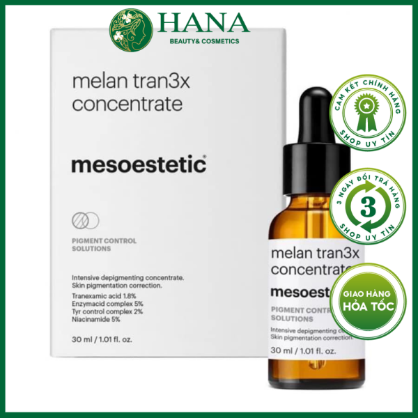 Serum giảm nám chuyên sâu Mesoestetic Melan Tran3x Concentrate 30ml nhập khẩu