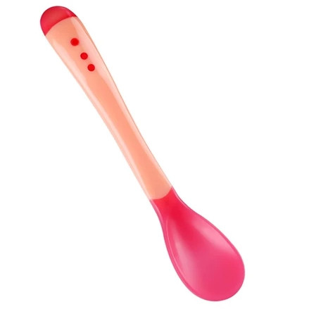 LH Baby Feeding Temperature Sensing Spoon Silicone Safety Feeding Spoons Temperature Detection Spoon