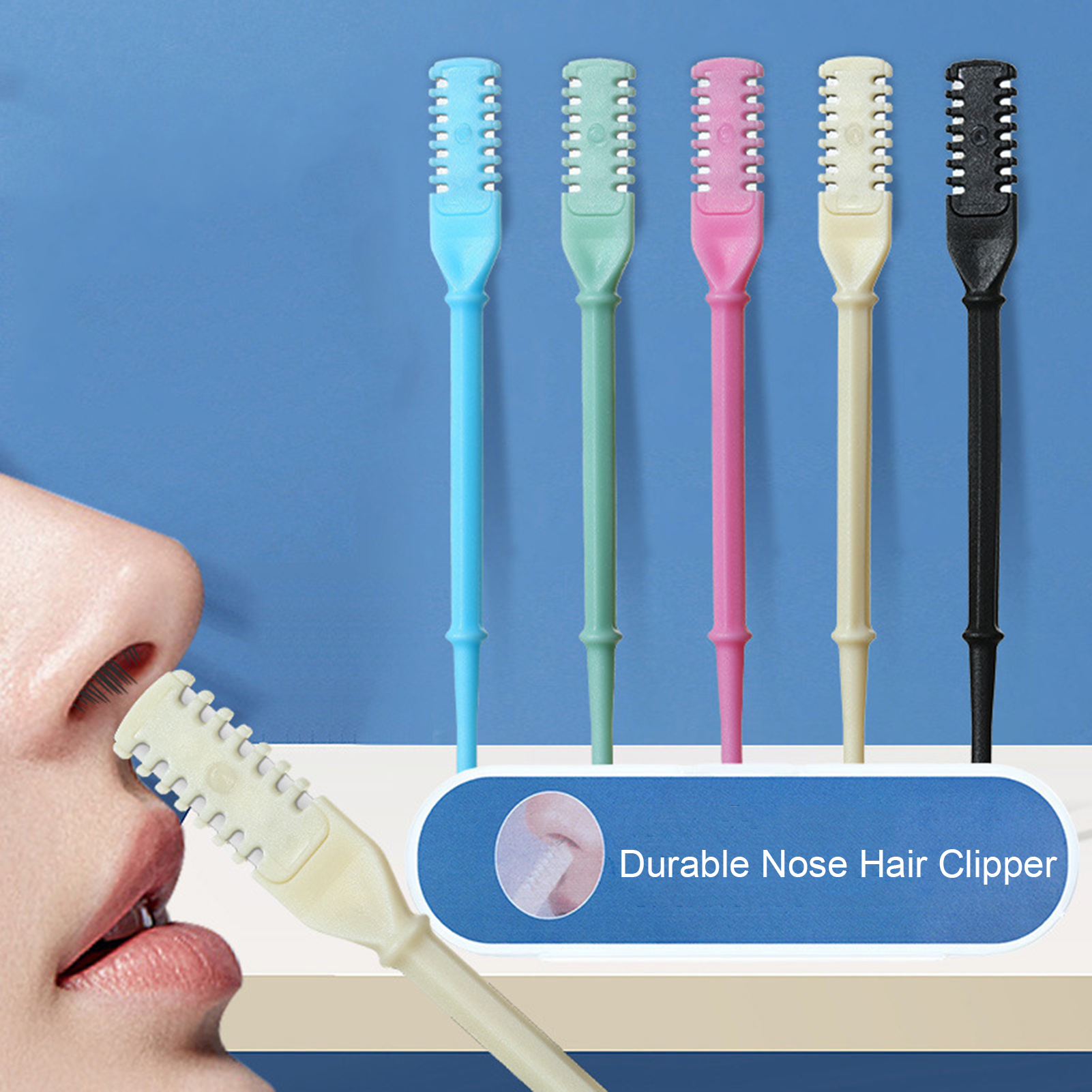 ship Reliable Grooming Tool 360 Degree Rotating Nose Hair Trimmer Stainless Steel Manual Clipper for Men and Women 3/12pcs Set Double Sided Blades Nose Hair Remover Tool