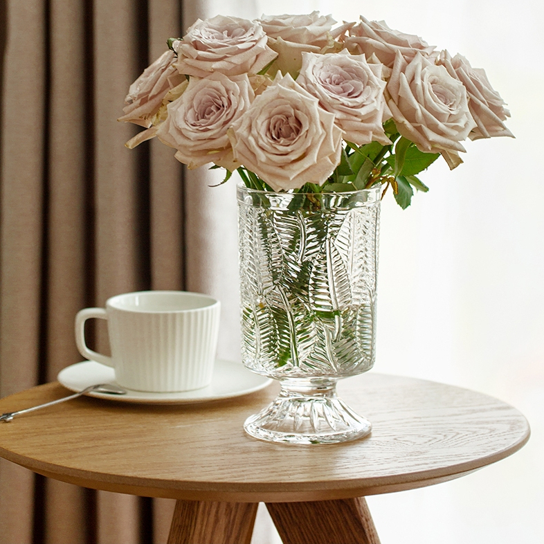 Lọ hoa thủy tinh dạng ly trang trí phòng ngủ, decor phòng khách cao cấp