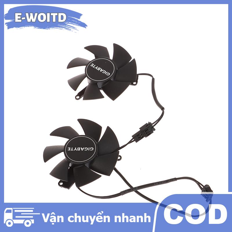 E-WOITD 1 cặp FS1250-S2053A 0.19a GPU VGA Video Cooler Card đồ họa fan đối với GTX 1650 1630 gtx1650