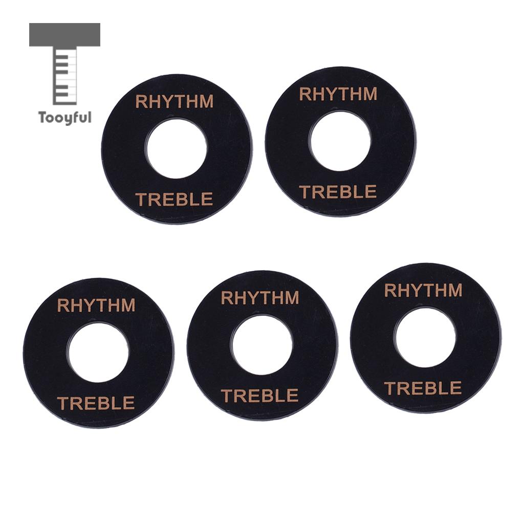 5pcs Rhythm Treble Ring Guitar Toggle Switch Round Plate for Les Paul LP Guitar