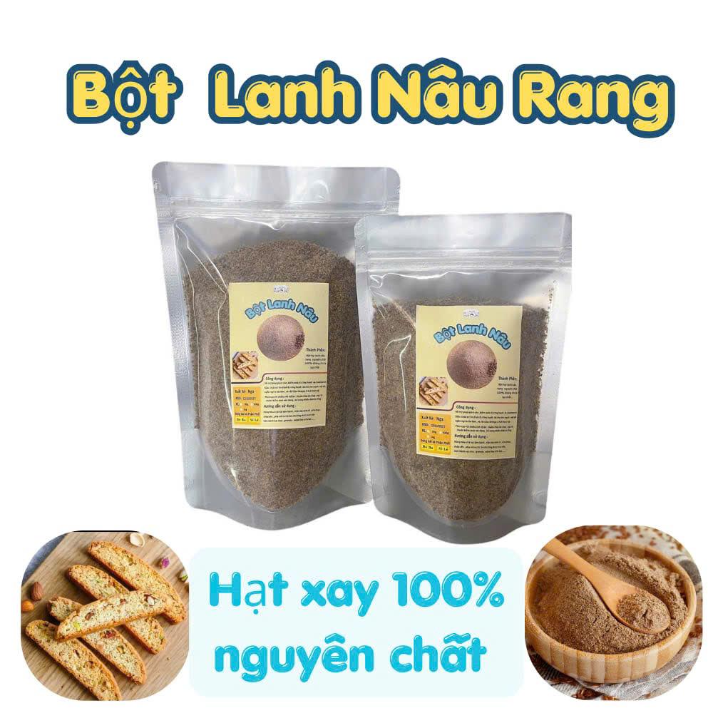 1kg Bột hạt lanh nâu rang chín Siêu thực phẩm giàu Omega-3, chất xơ và chất chống oxy hóa tự nhiên