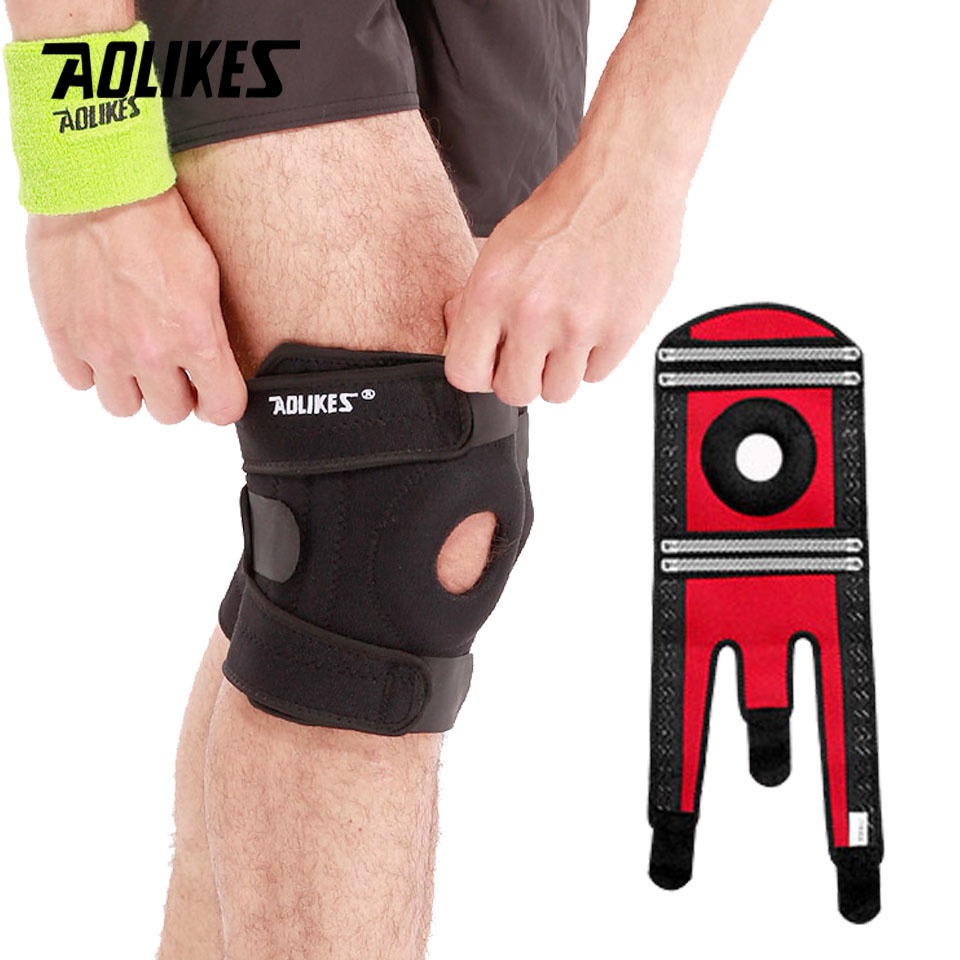 AOLIKES Outdoor Support Knee Pads Breathable Guard Anti-slip Wear