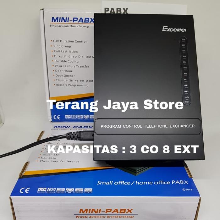 PROMO PABX MINI EXCELLTEL MD308 PABX 3 LINE 8 EXTENSION SOHO PABX MD308 - retrosale Harga 1,392,000 rupiah*Gratis Ongkir