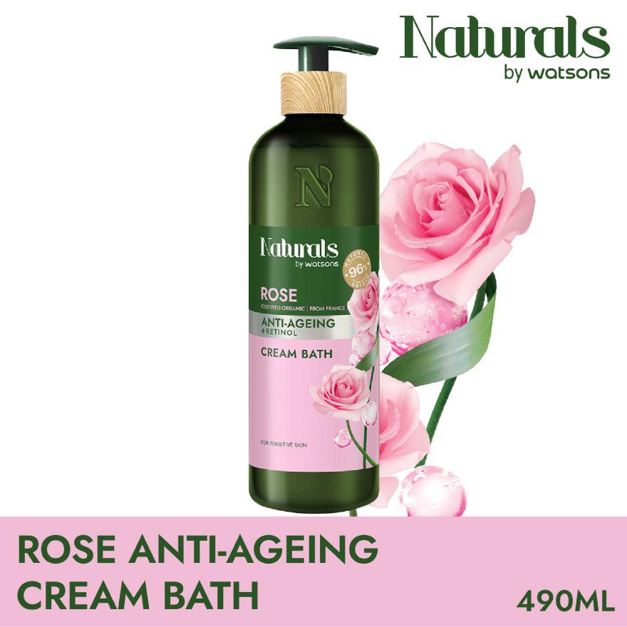 NATURALS BY WATSONS Rose Anti-ageing Cream Bath 490ml Harga  19 Ringgit*Penghantaran Percuma