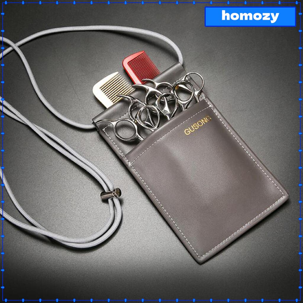 Homozy tóc Cắt kéo bao da eo đai vai cắt tóc chuyên nghiệp công cụ PVC chủ túi nhỏ túi cho cắt kéo Lược kéo cắt tóc nam nữ cắt tóc