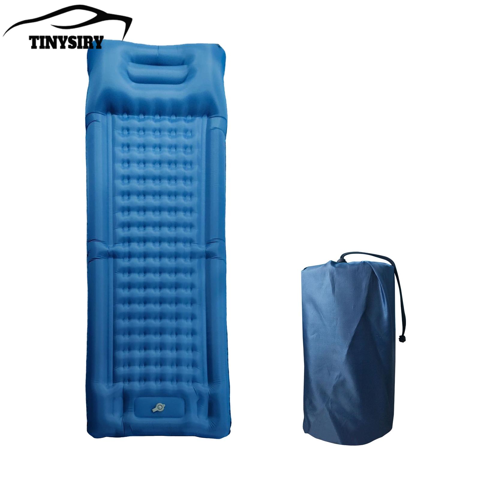 Inflatable Sleeping Mat All-terrain Camping Mattress Self-inflating Camping Sleeping Mat Thickened Waterproof Ultralight Inflatable Air Mattress for Outdoor Hiking Travel Backpacking and Beach Use ราคา 1,335 บาท*ส่งฟรี
