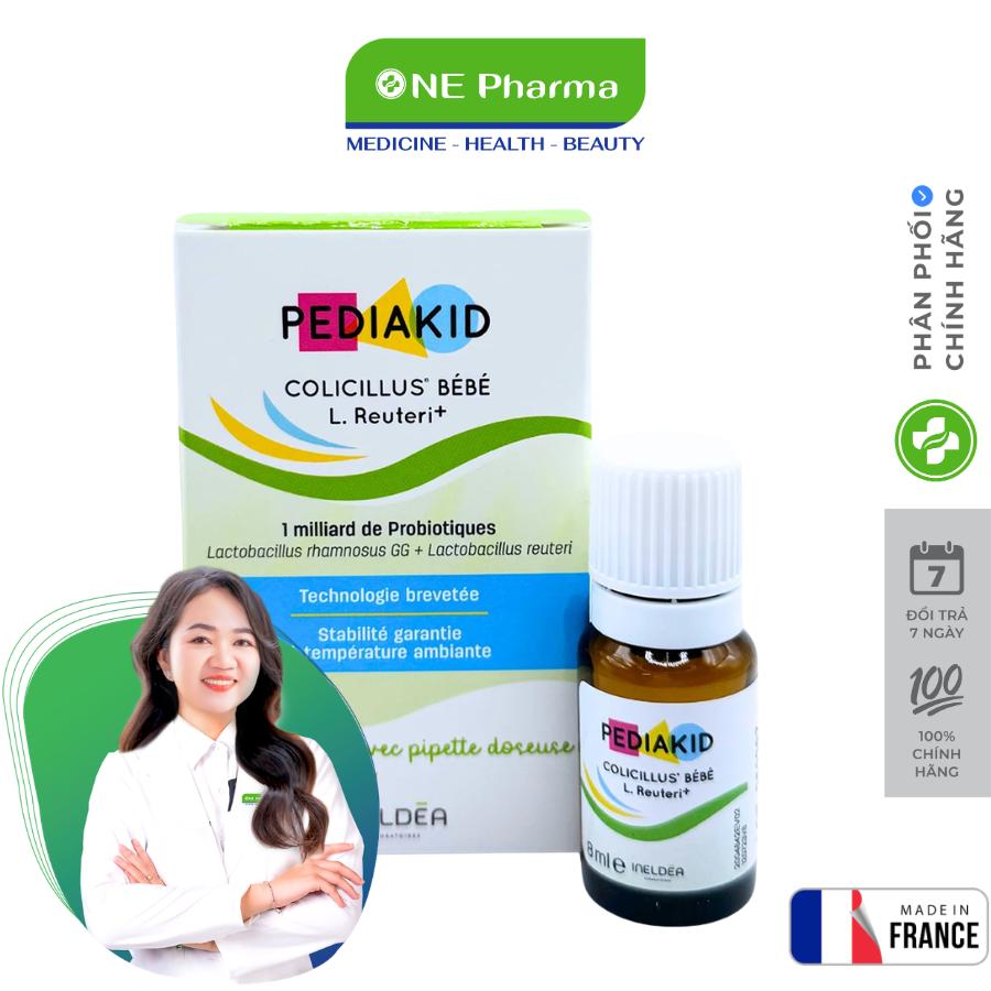 Men Vi Sinh Pediakid Colicillus Bébé L.Reuteri+ Hỗ Trợ Cải Thiện Rối Loạn Tiêu Hoá Cho Bé - 8ml