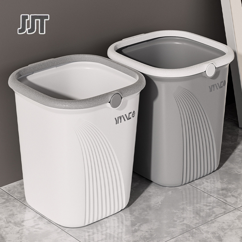 Household trash can Ring-pressing garbage can Toilet hotel kitchen guest room wastebasket round garbage can ราคา 133 บาท*ส่งฟรี